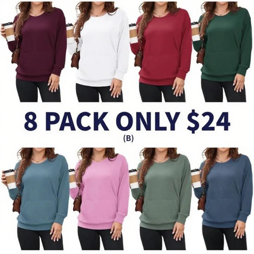 Women's Hoodless V-neck Sweatshirt