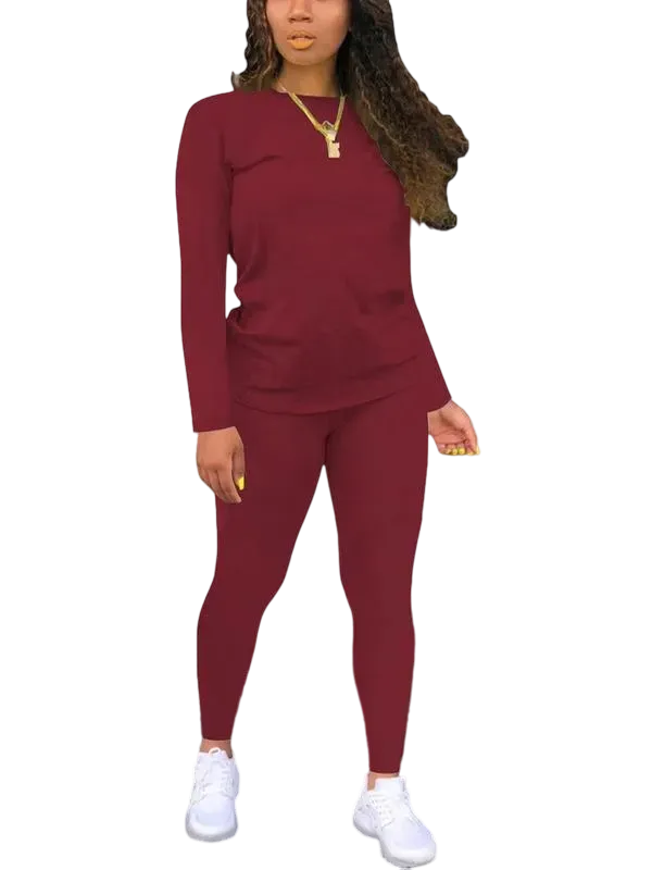💥Clearance Sale⏰ Women's solid color elastic waist pants suit🔥