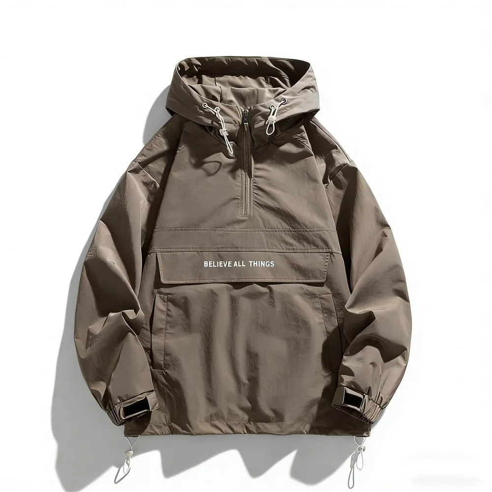 Men's Half Zip Windbreaker Jacket