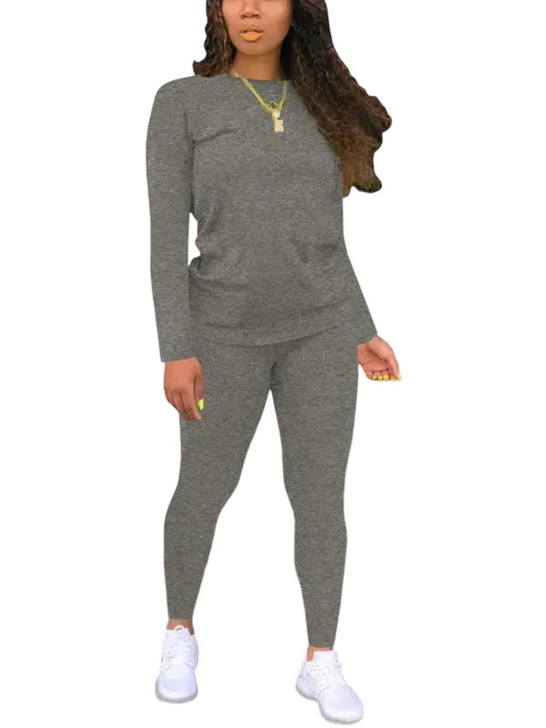 💥Clearance Sale⏰ Women's solid color elastic waist pants suit🔥