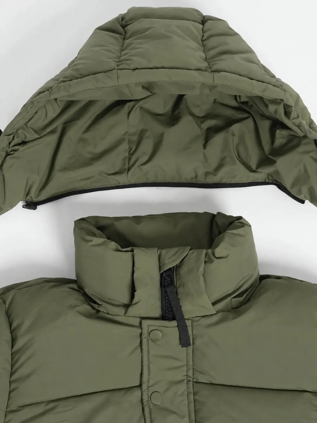 Men's Detachable-Hooded Puffer Jacket