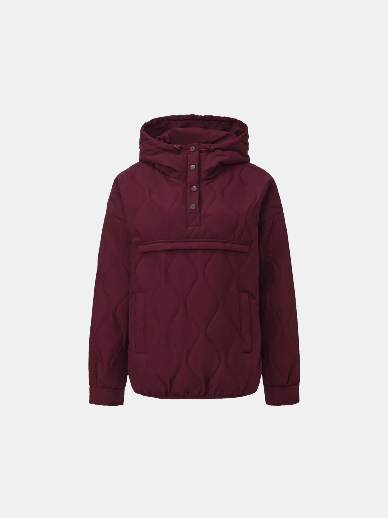 Kangaroo Pocket Packable Quilted Puffer Hoodie