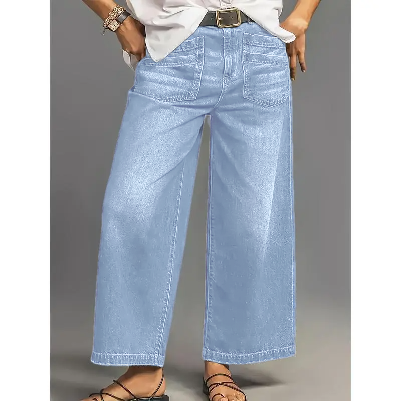 🔥Last Day Promotion - Women's High Waist Wide Leg Stretch Jeans
