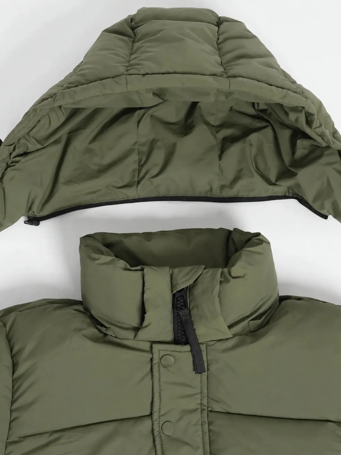 Men's Detachable-Hooded Puffer Jacket