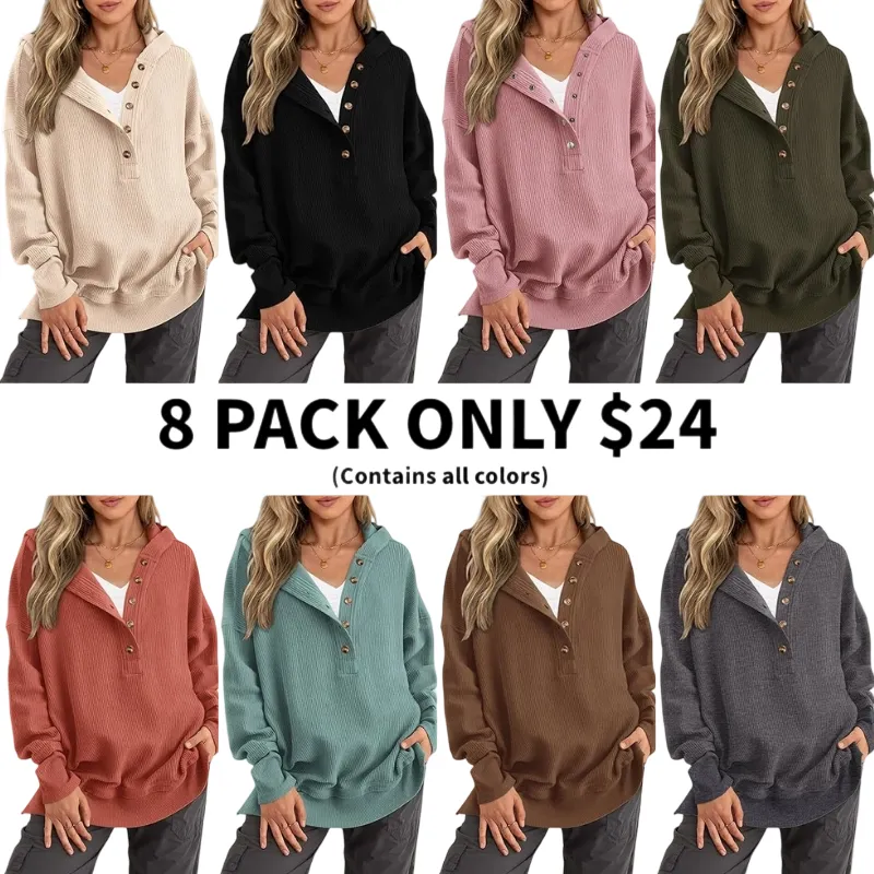 Womens Fashion V Neck Sweatshirt