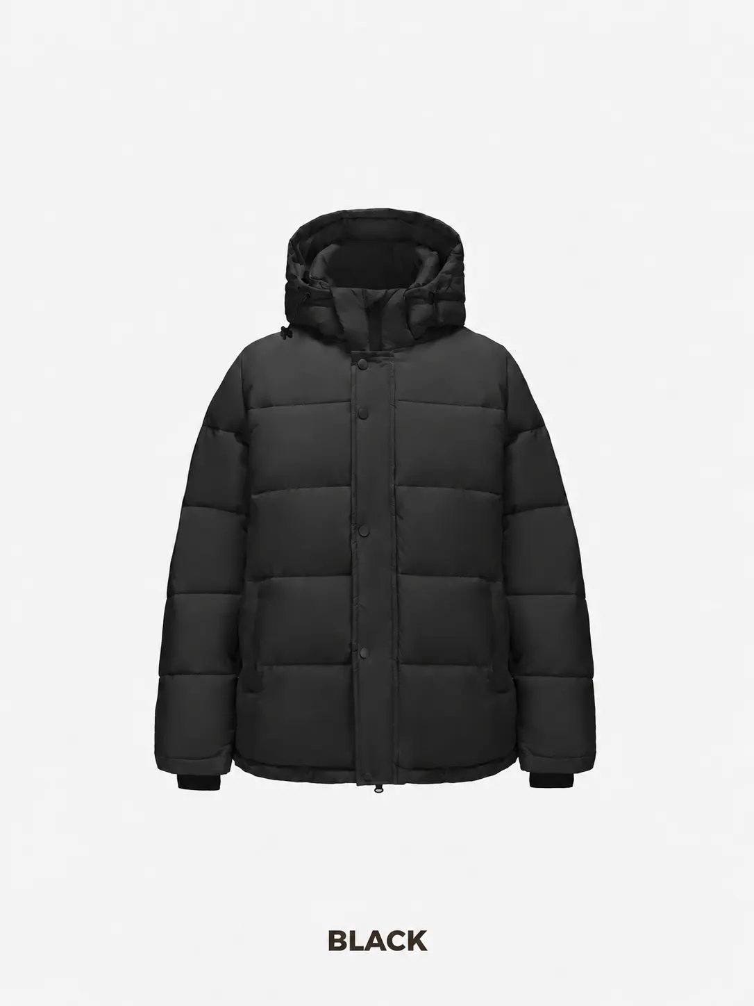 Men's Detachable-Hooded Puffer Jacket