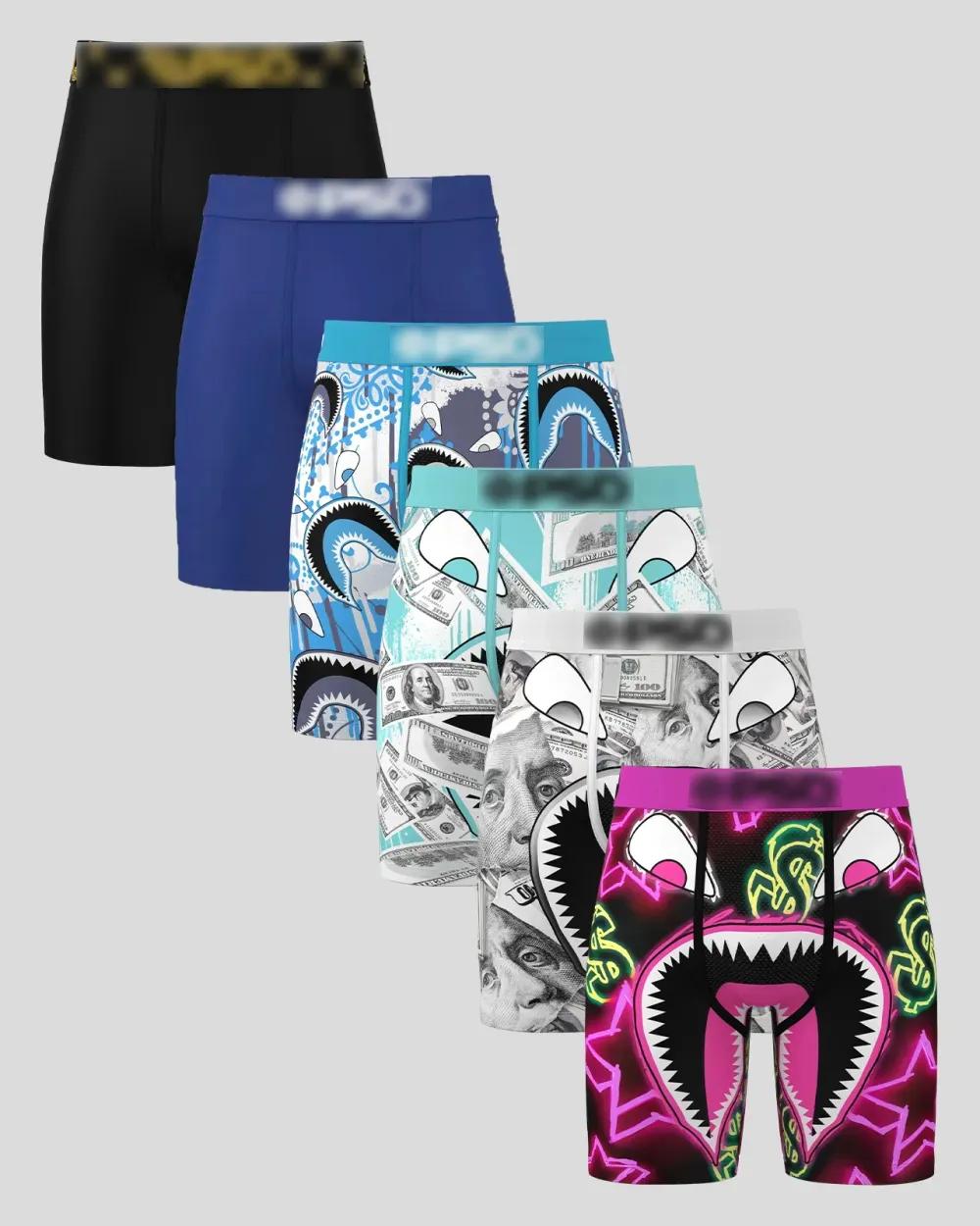 🔥Men's Novelty Graphic Long Leg Boxer Briefs