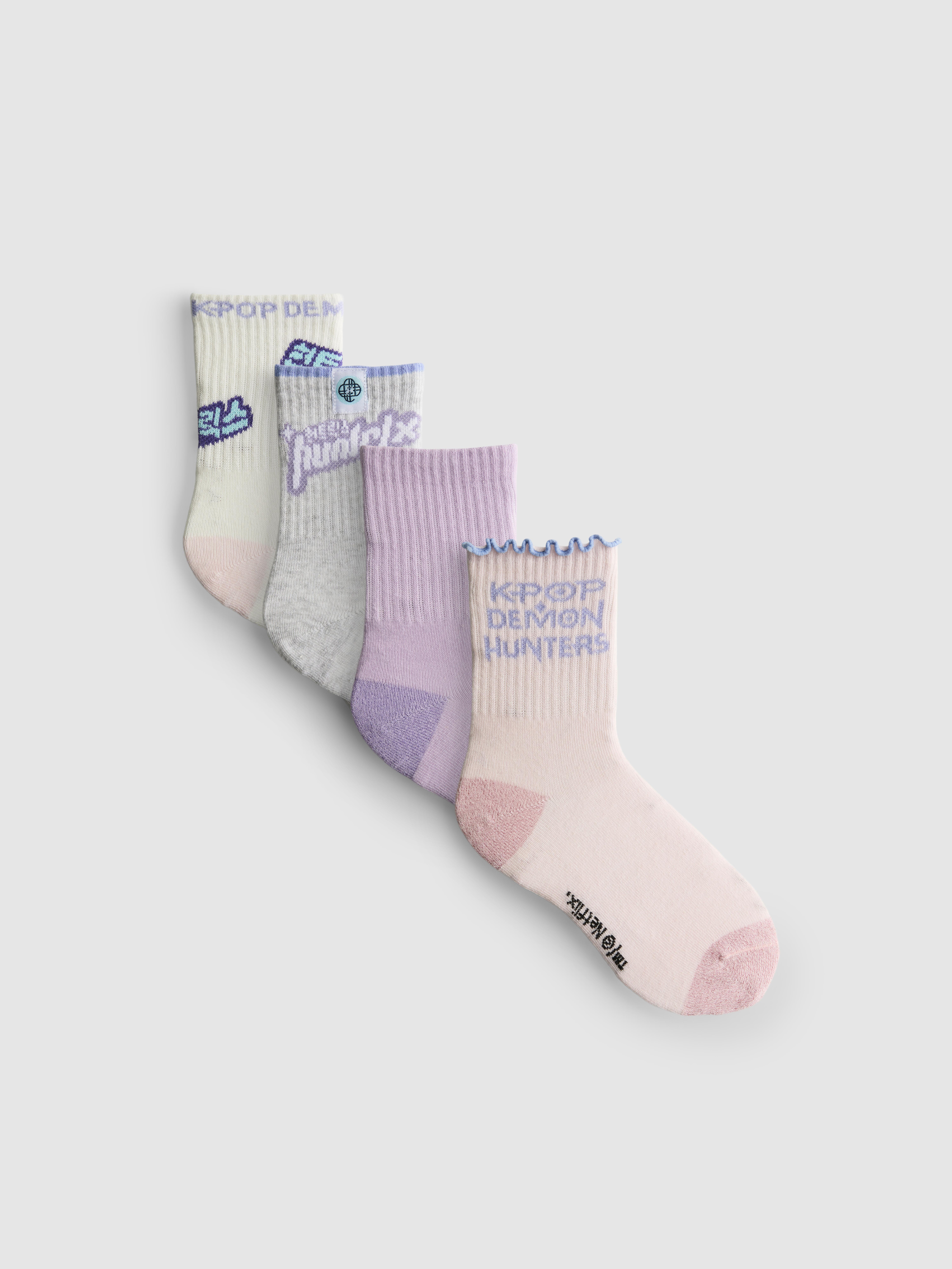 4pk KPop Demon Hunters Ankle Socks