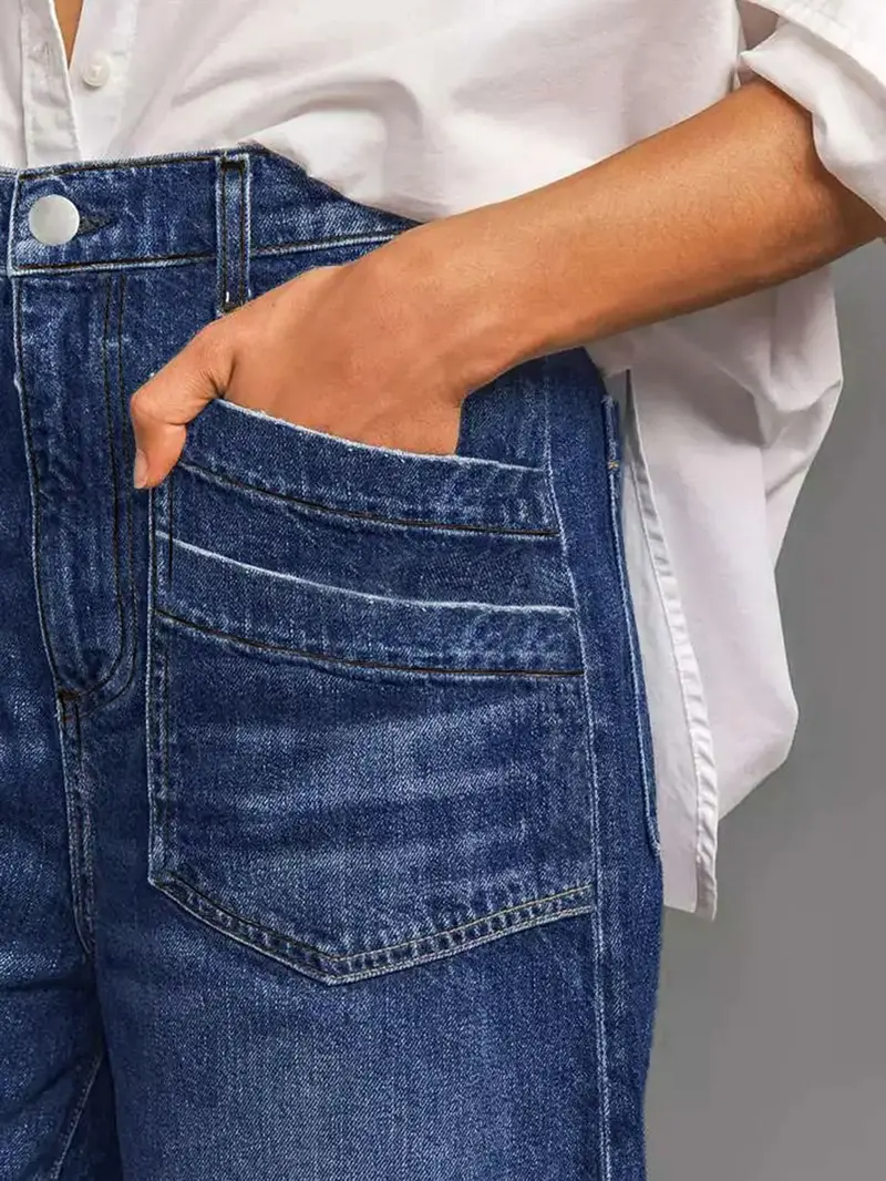 🔥Last Day Promotion - Women's High Waist Wide Leg Stretch Jeans