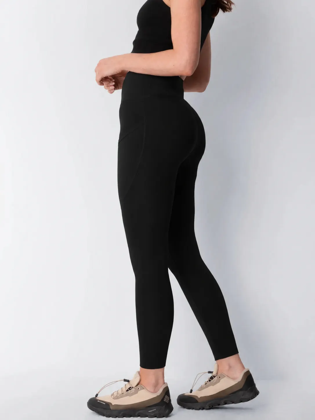 Thermal Dot Fleece Stretch Shaping Legging