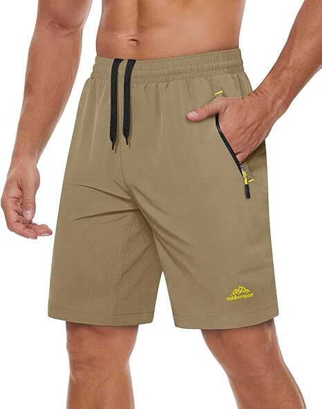 Men's workout running shorts(Pockets on both the front and back)