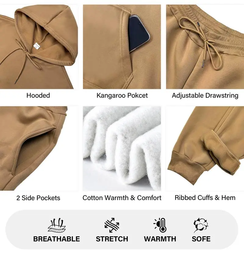 Men's Milano Printed Hoodie and Drawstring Sweatpants Set