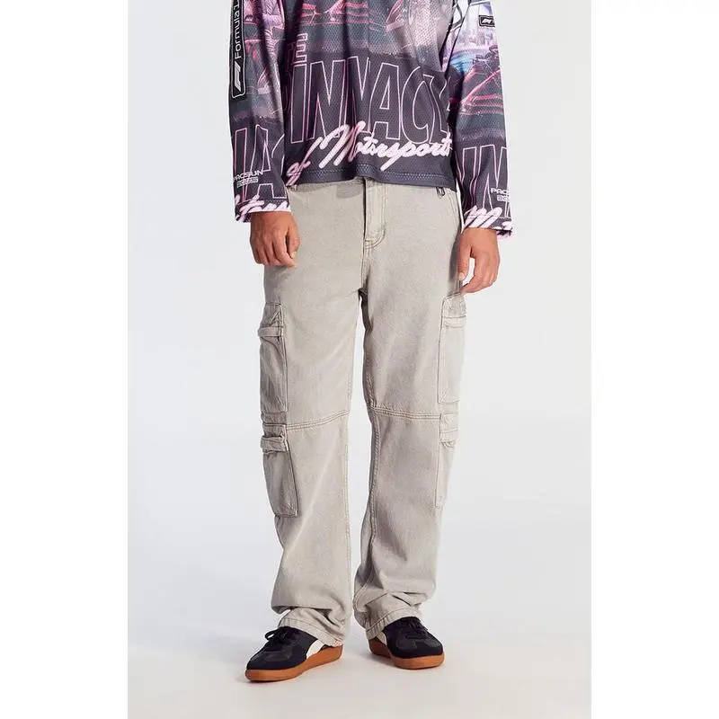 Men's Cotton Baggy Cargo Jeans