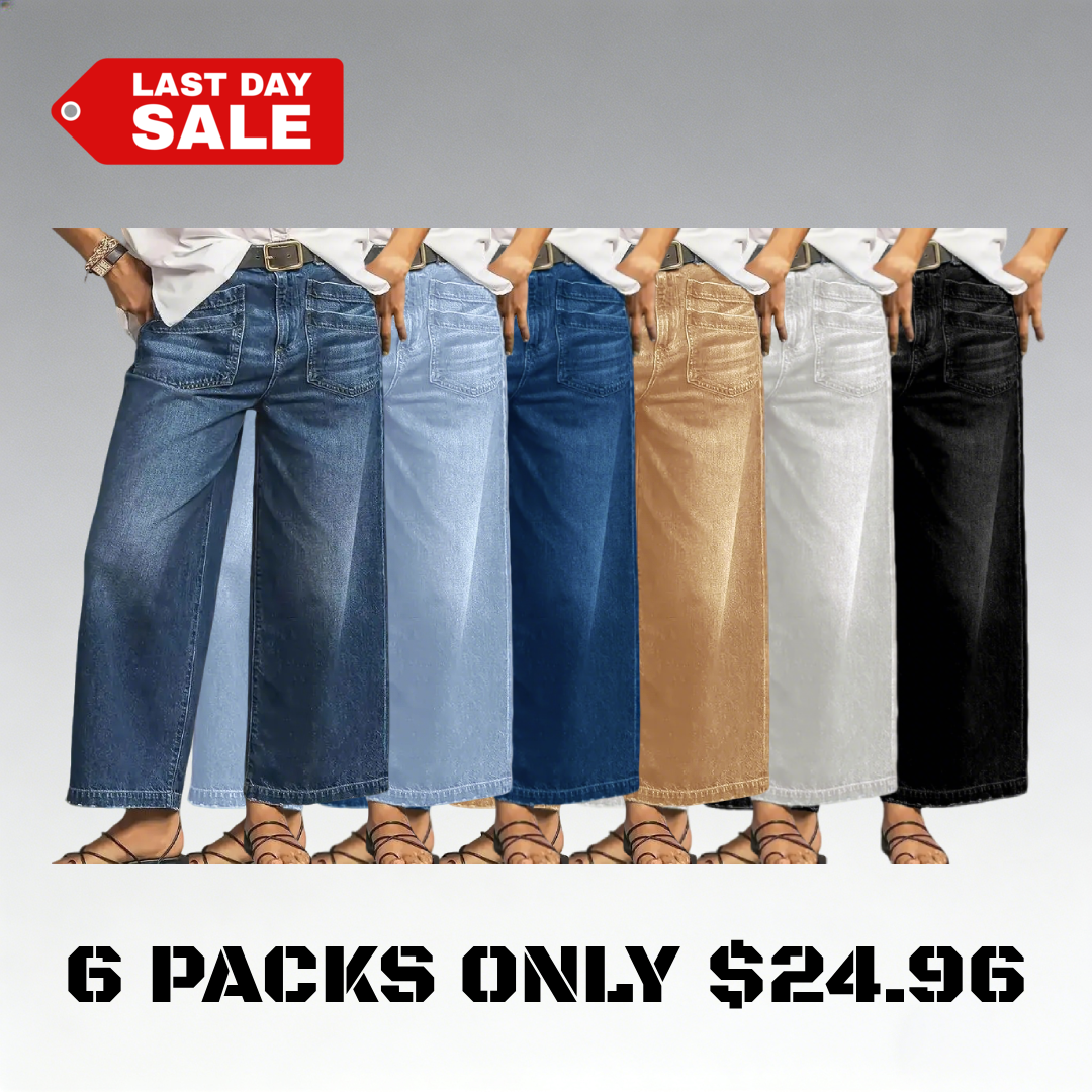 🔥Last Day Promotion - Women's High Waist Wide Leg Stretch Jeans