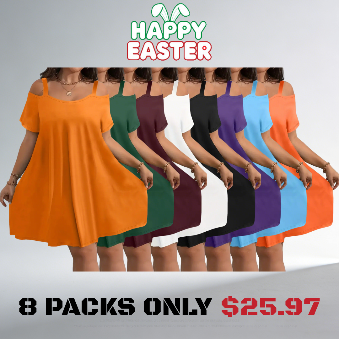 ⚡FINAL SALE⚡- Plus Size Shoulder Cut Out Fitted Midi Dress