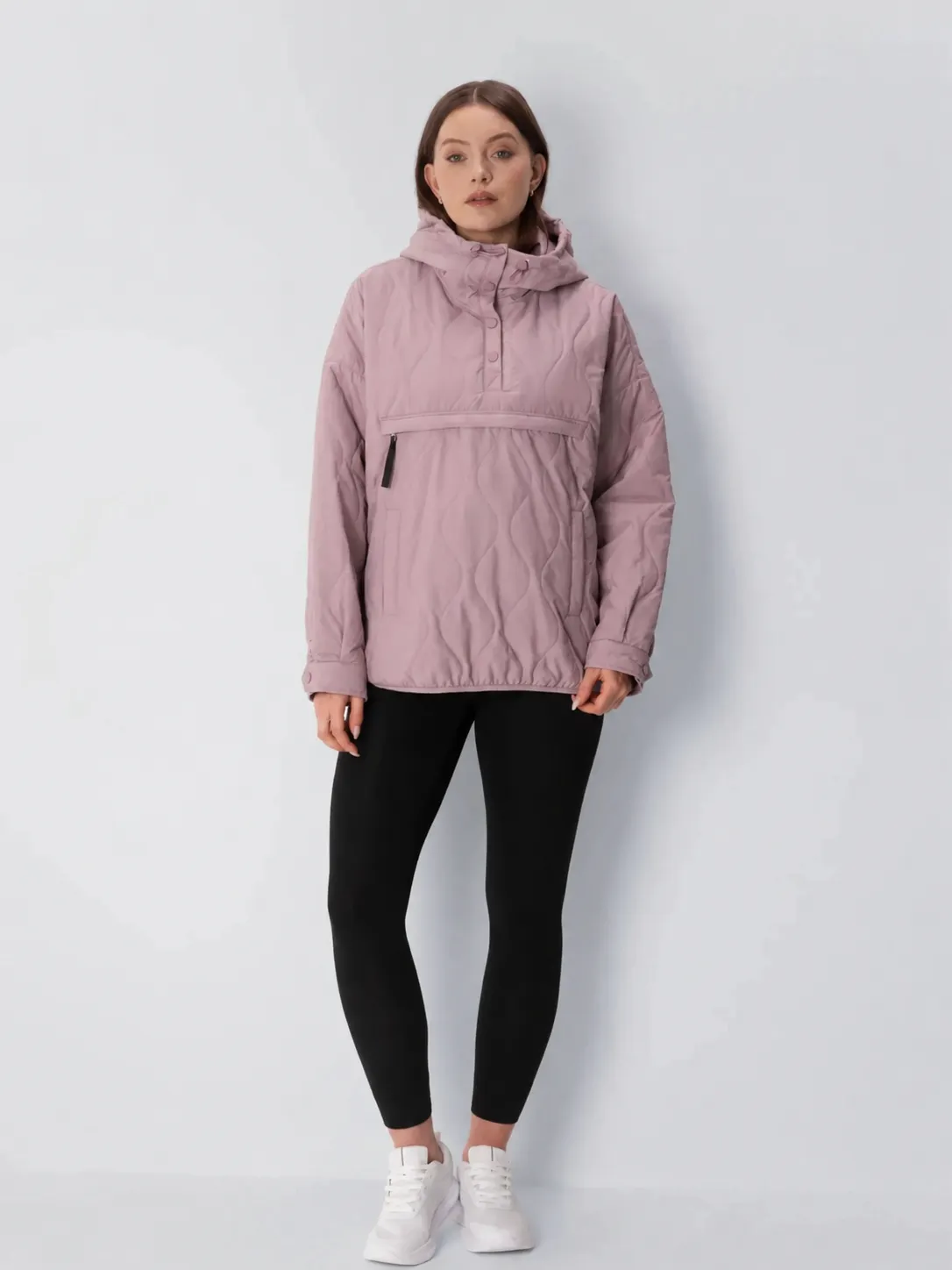 Kangaroo Pocket Packable Quilted Puffer Hoodie
