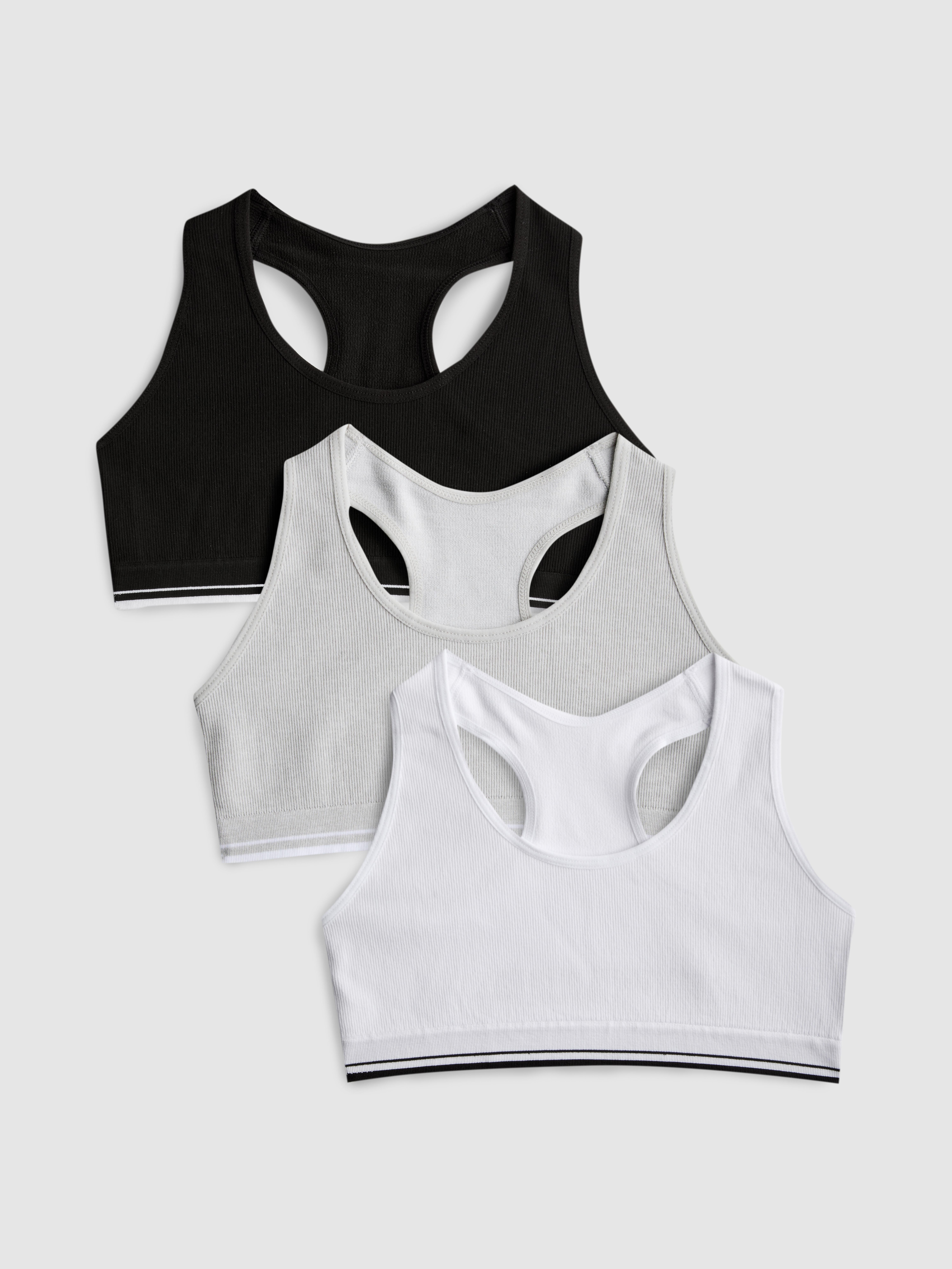 7-15yrs | 3pk Racerback Cropped Tops
