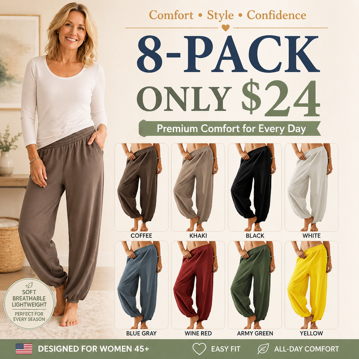 Women's Baggy Wide Leg Pants