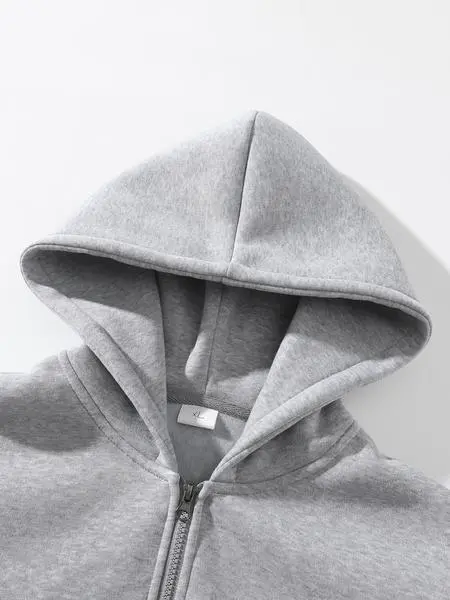 Men's Plain Two-piece Sweatsuit Set