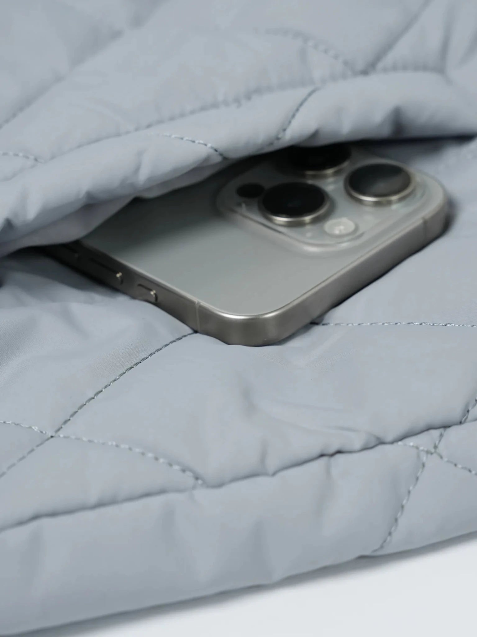 Mid Length Diamond Quilted Puffer