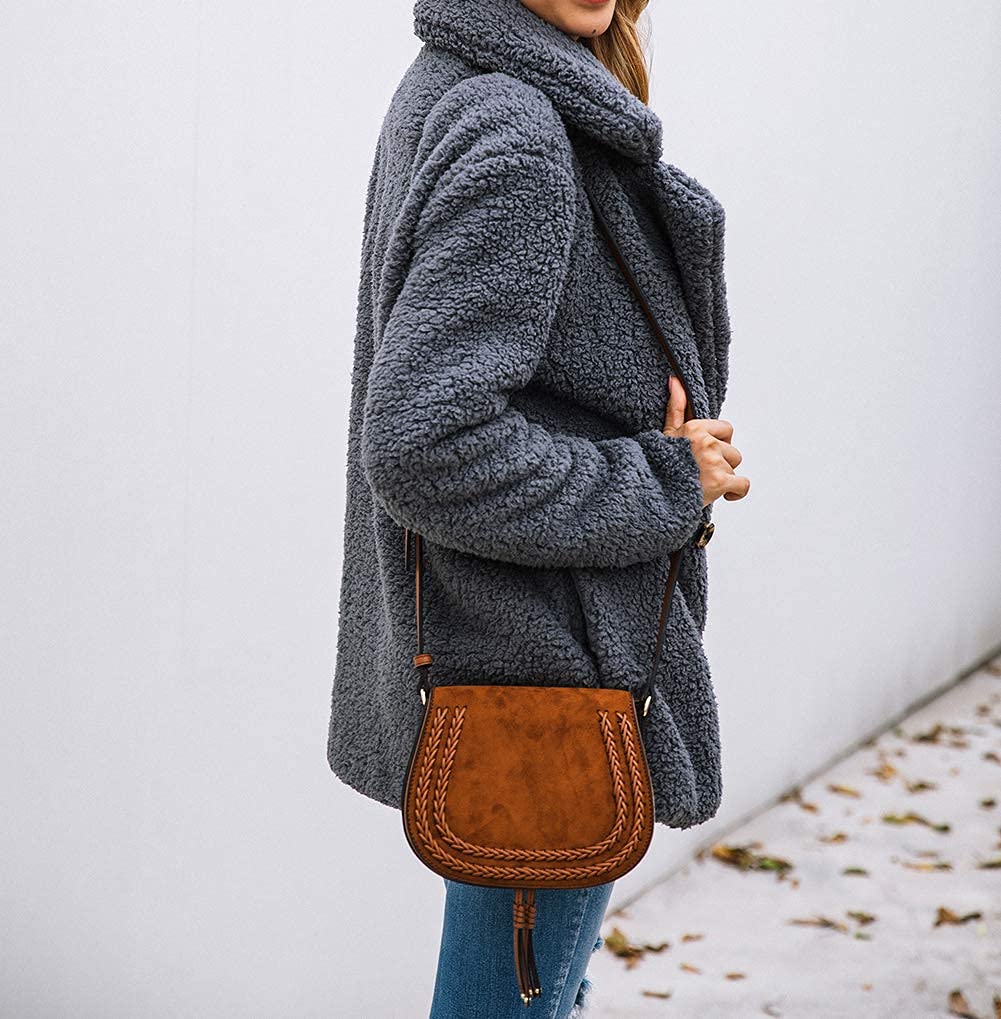 Oversized Sherpa Fleece Jacket Women's Winter Coats Outerwear