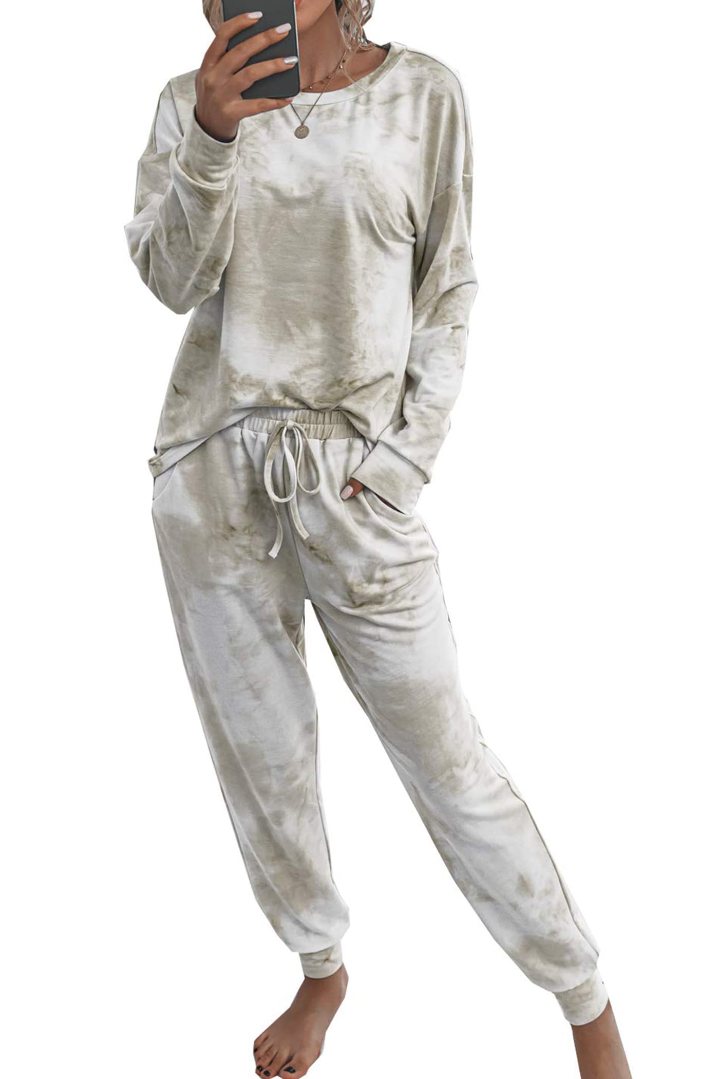 Women's Pajama Sets Casual 2 Piece Fall Matching Lounge Set