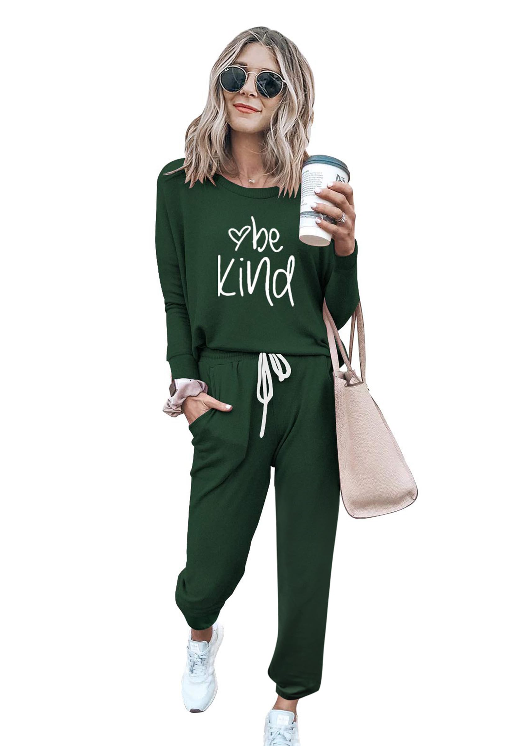 Airport Travel Outfit Women Fall 2 Piece Matching Lounge Sets