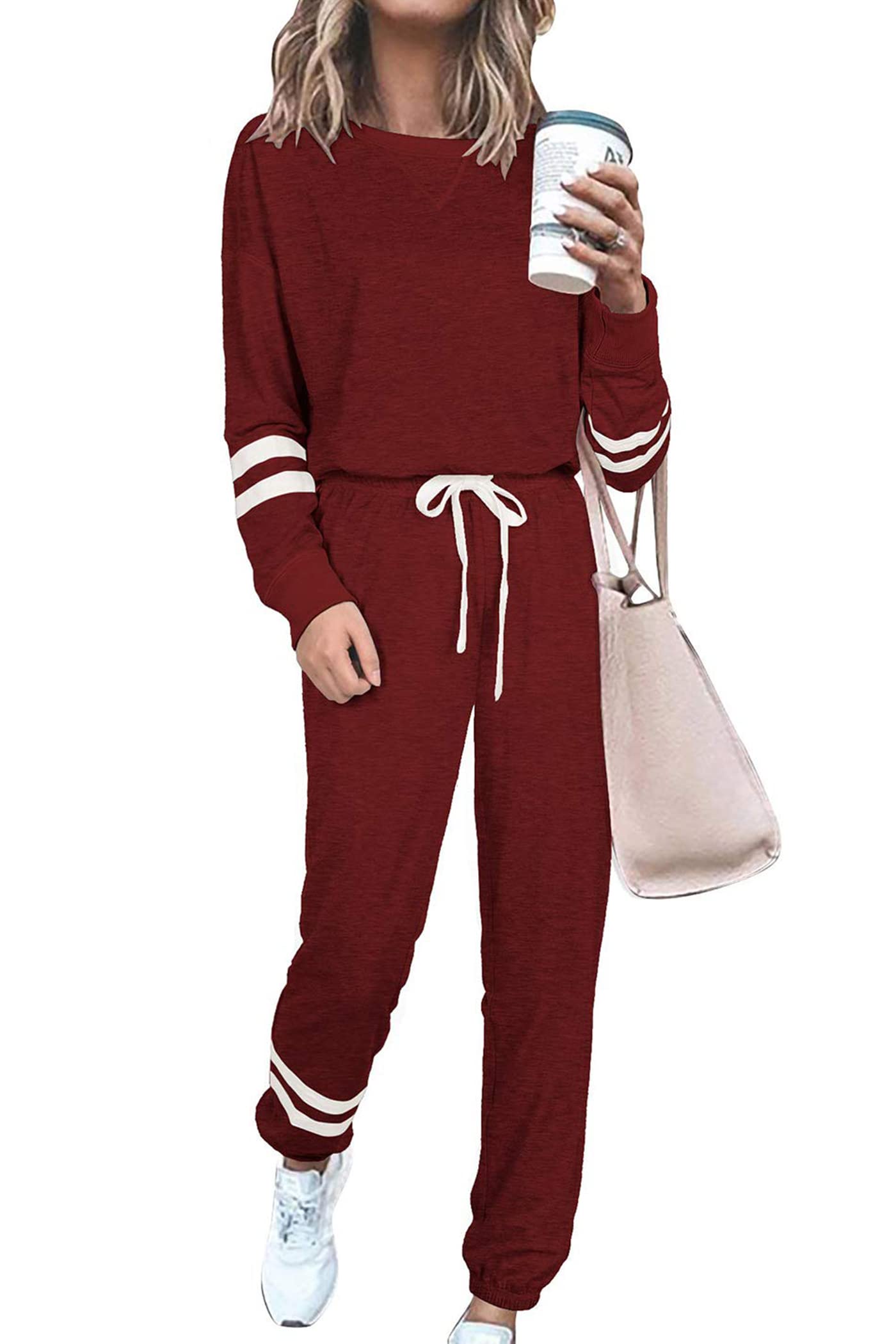 Women's Pajama Sets Casual 2 Piece Fall Matching Lounge Set