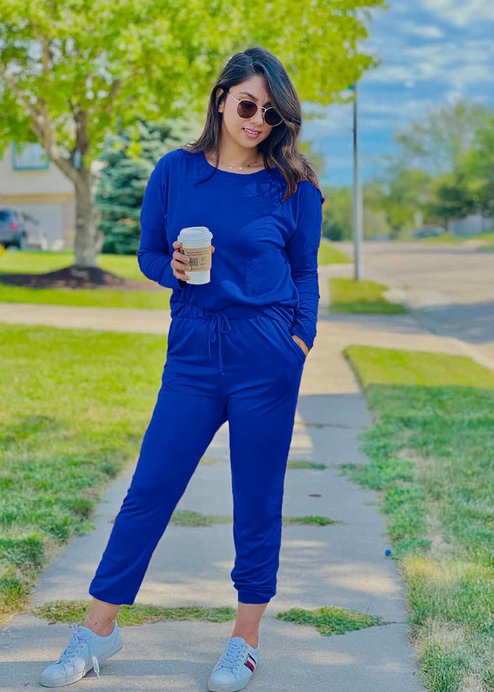 Airport Travel Outfit Women Fall 2 Piece Matching Lounge Sets