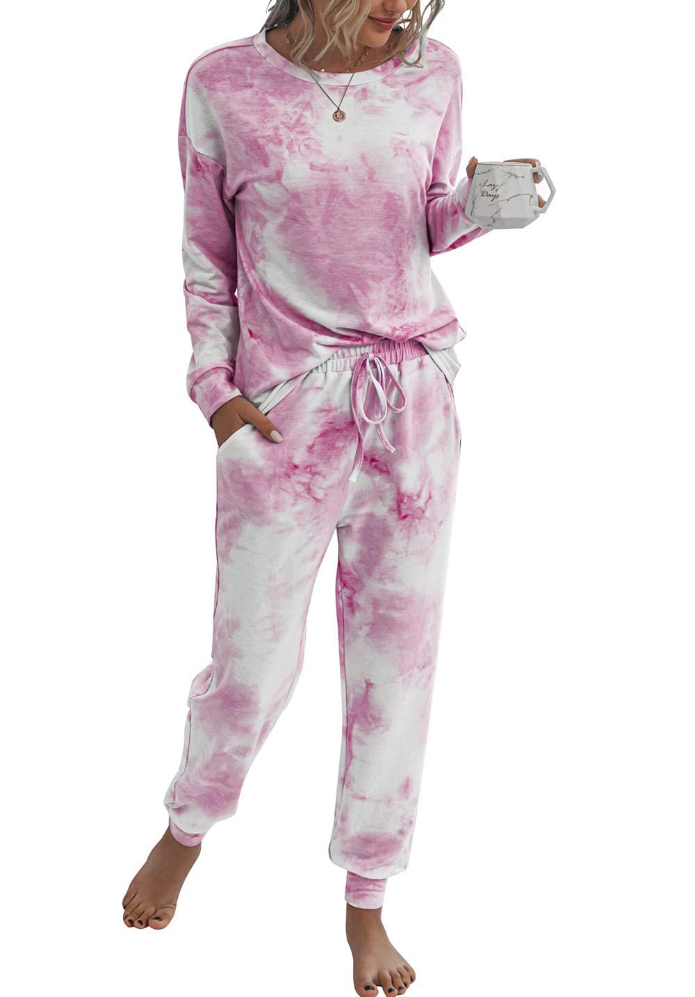 Women's Pajama Sets Casual 2 Piece Fall Matching Lounge Set