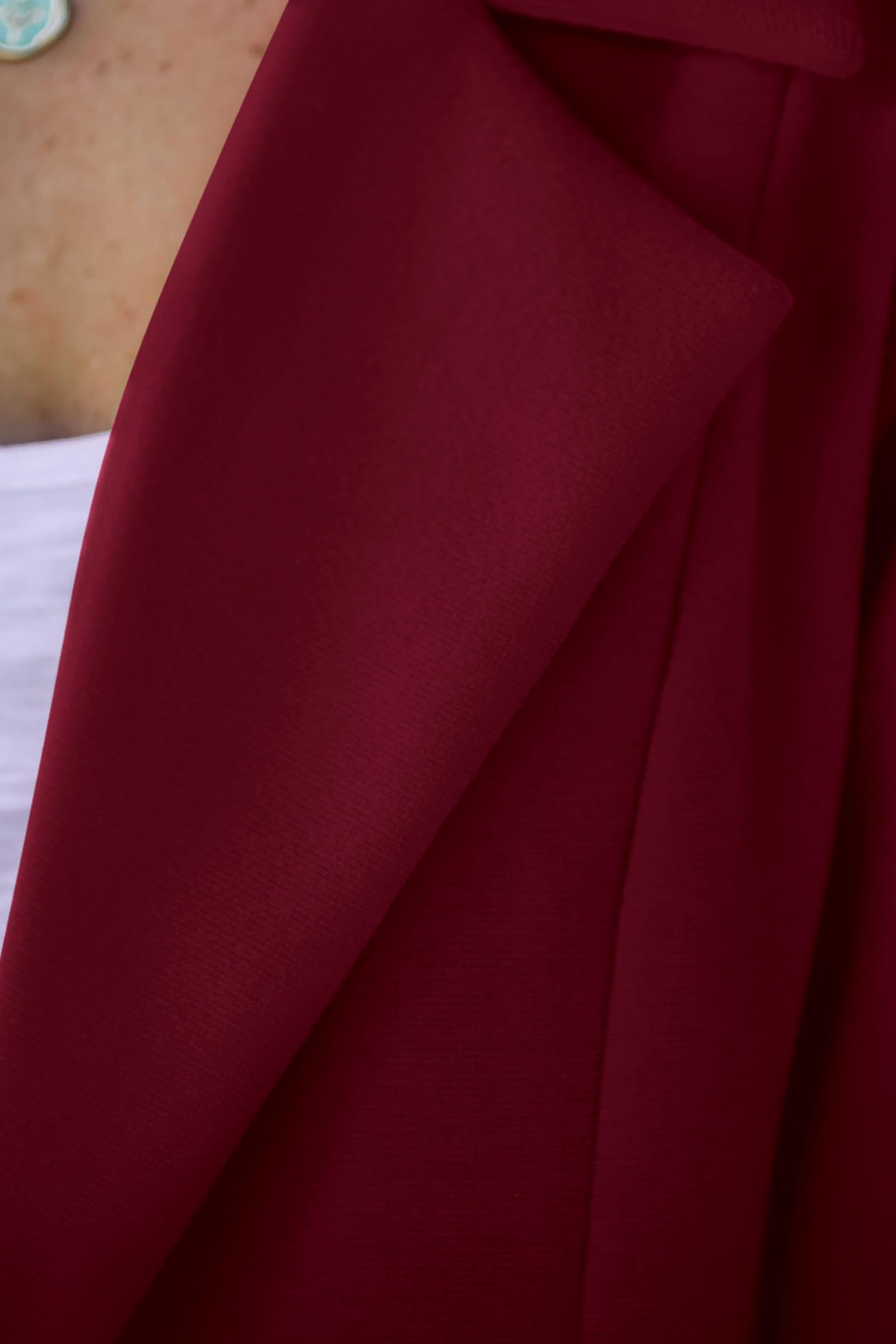 Women's Business Casual Long Blazer Jackets(Wine Red,S)