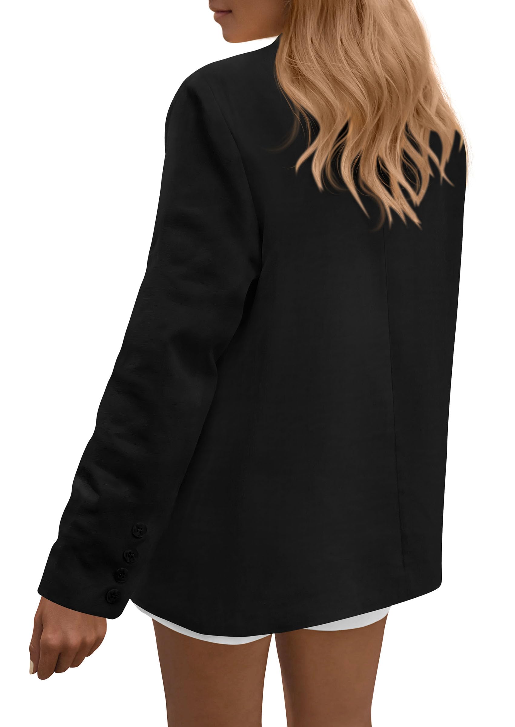Blazers for Women Business Casual Outfits Black,S