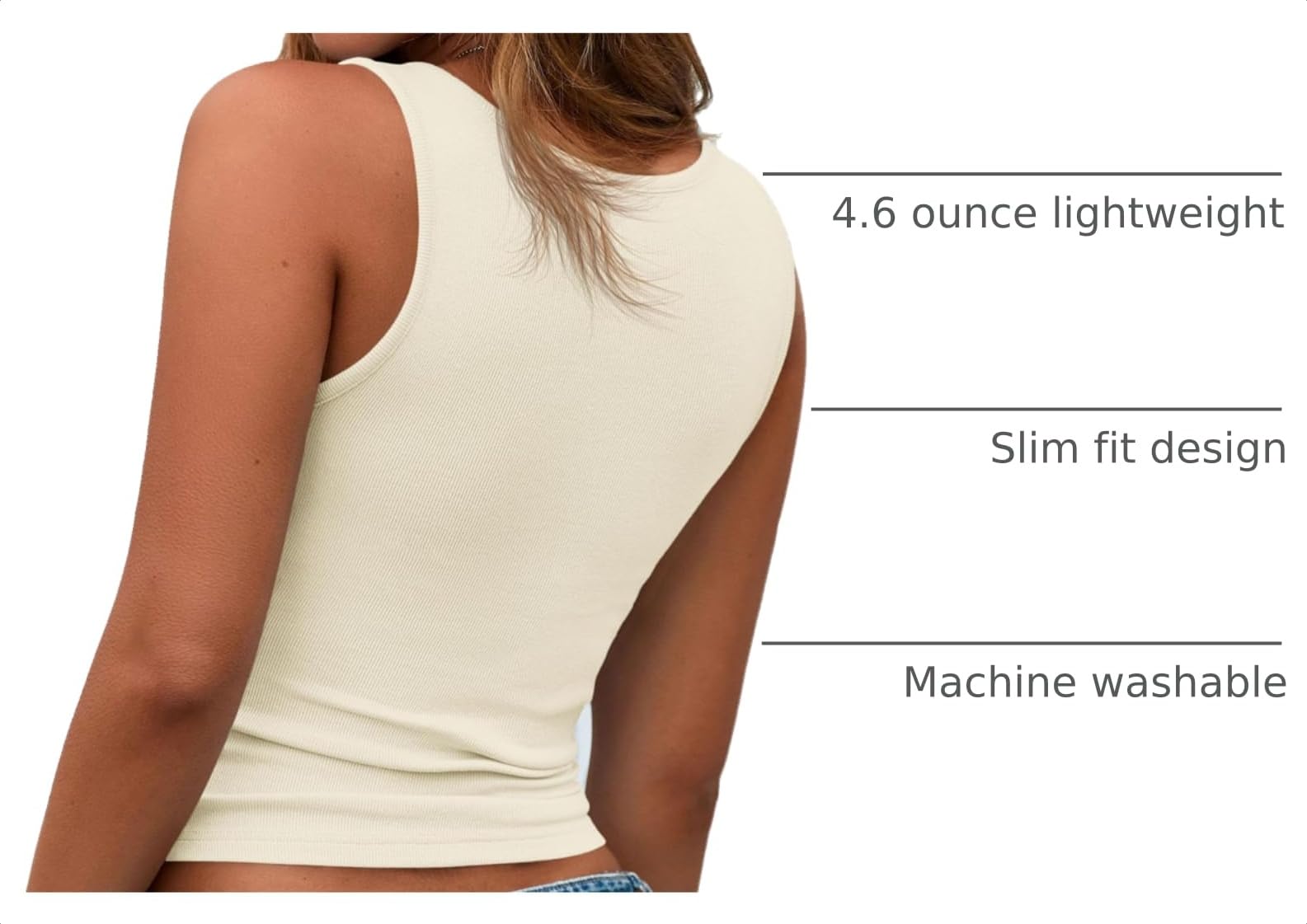 Womens Button Up Sleeveless Henley Tank Tops,Beige,S