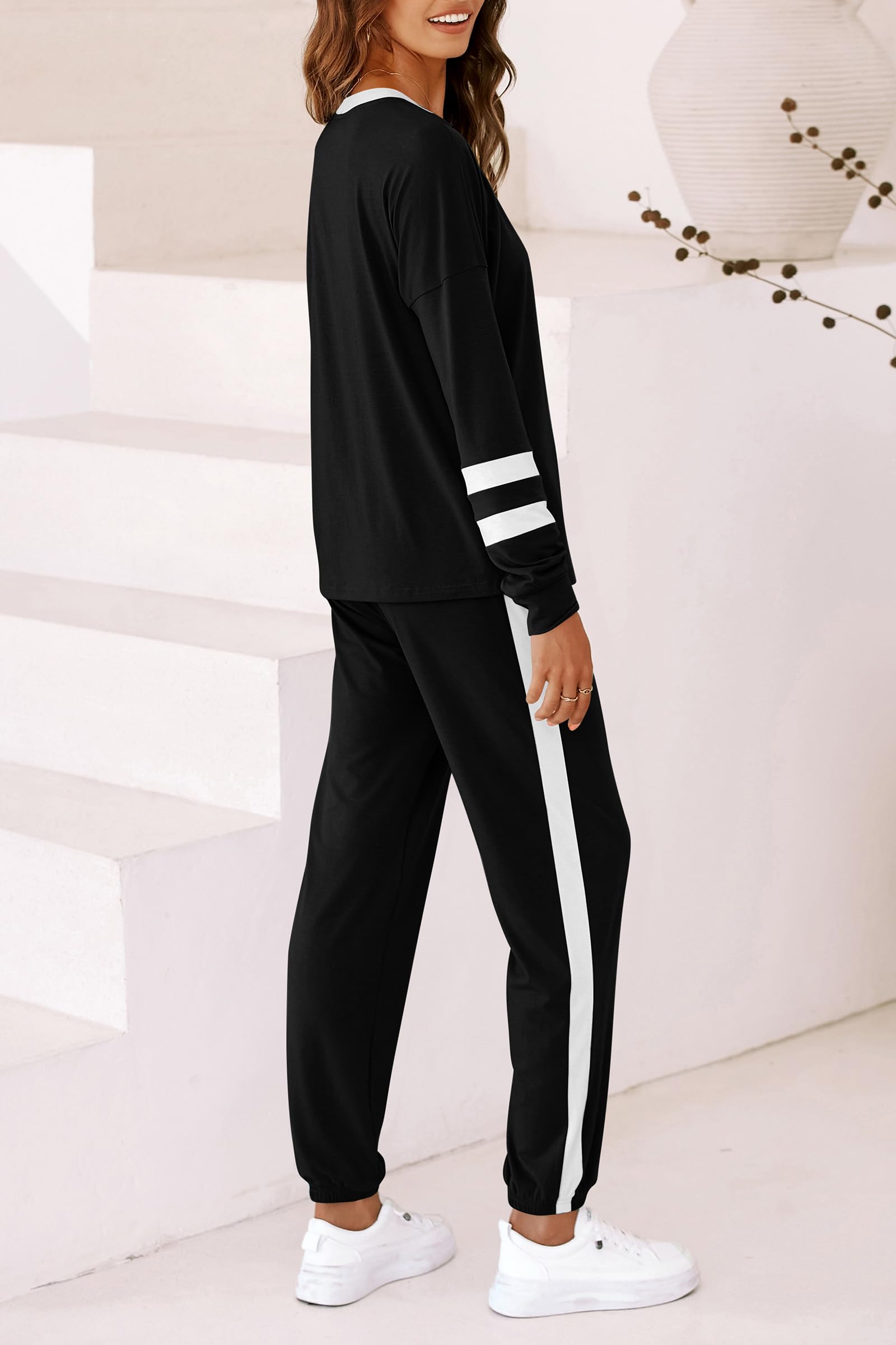Airport Travel Outfit Women Fall 2 Piece Matching Lounge Sets