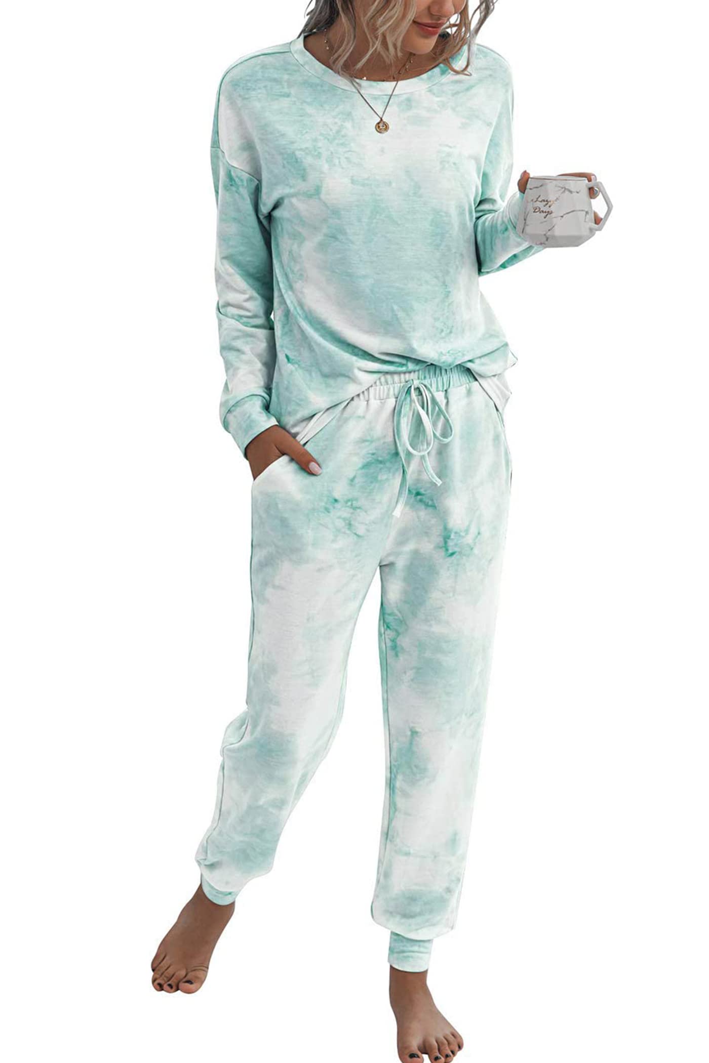 Women's Pajama Sets Casual 2 Piece Fall Matching Lounge Set