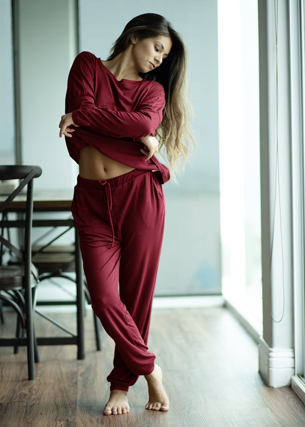 Airport Travel Outfit Women Fall 2 Piece Matching Lounge Sets
