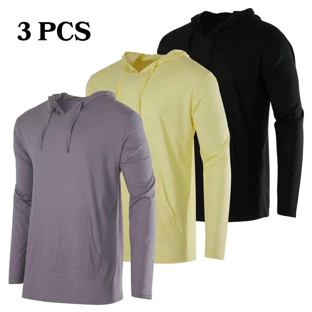 Men's Cotton Lightweight Casual Pullover Drawstring Hoodie With Pocket (Big & Tall)