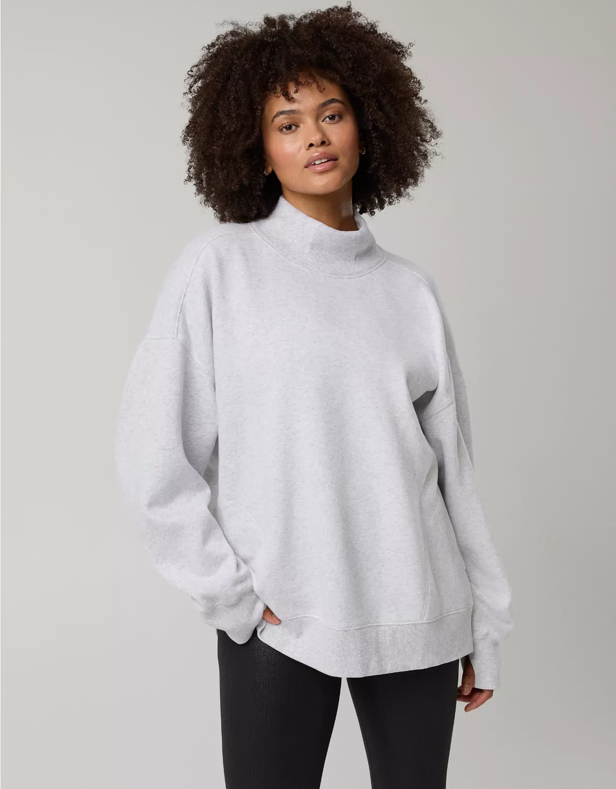 🔥 6-Color 6-Set - $26.9 Today 🔥Cloud Fleece Oversized Mockneck Sweatshirt+Barrel Sweatpant Matching Sets