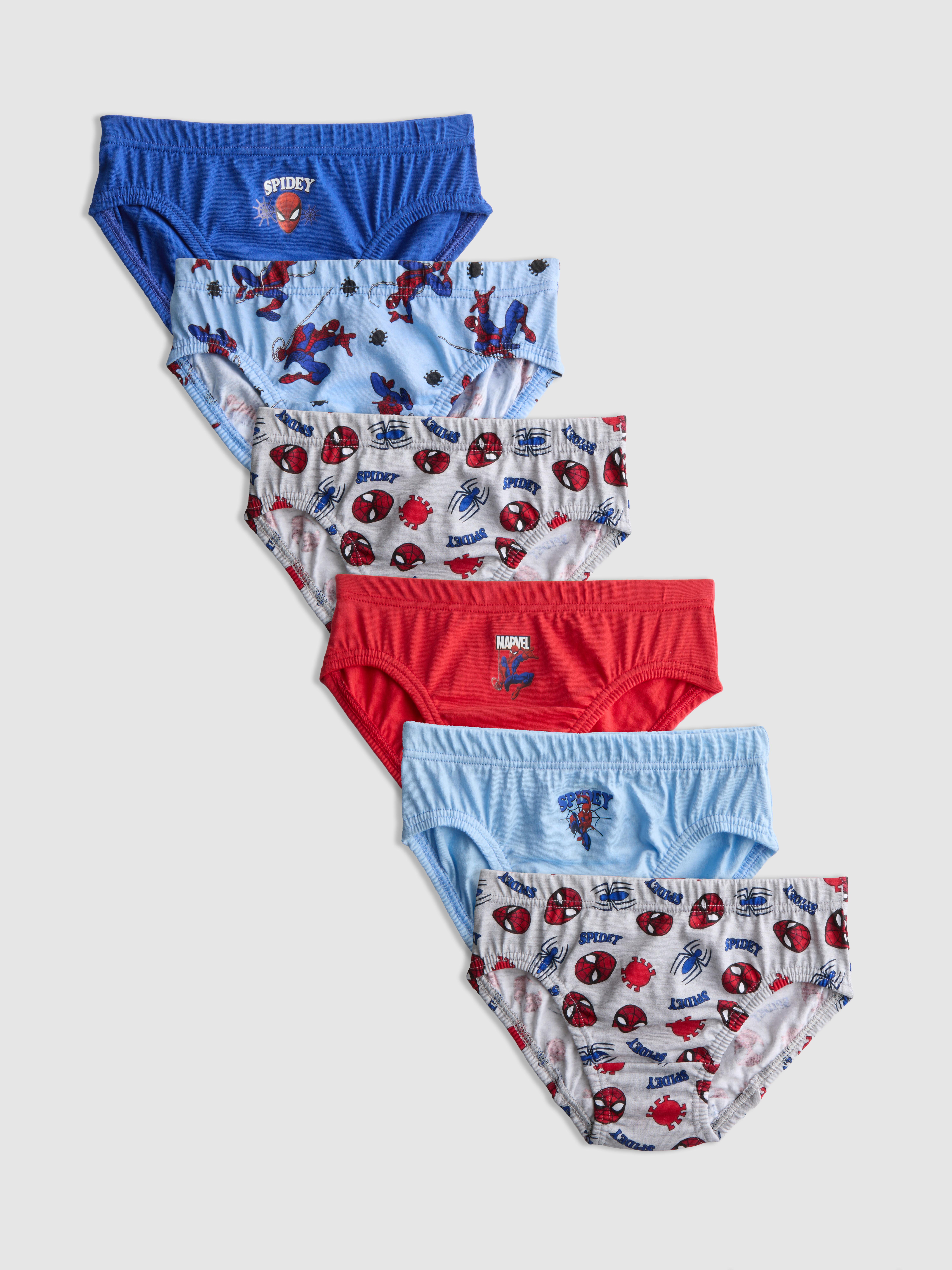 1.5-10yrs | 6pk MARVEL Spider-Man Briefs