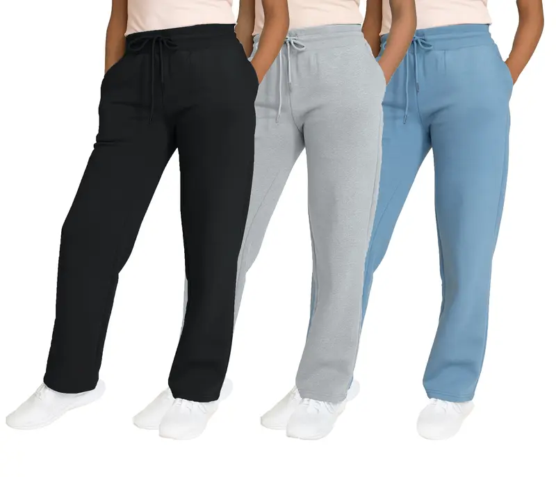 ⚡FINAL SALE⚡- Women's Multi Pack Heavyweight Wide Leg Loose-Fit Fleece Sweatpants