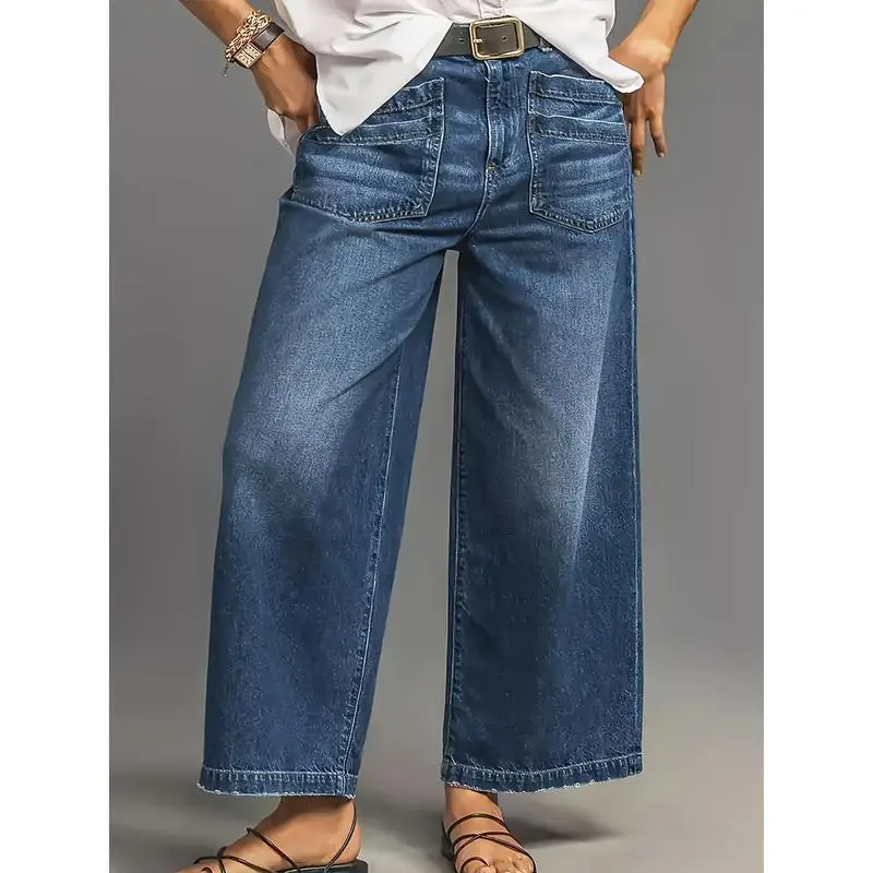 🔥Last Day Promotion - Women's High Waist Wide Leg Stretch Jeans