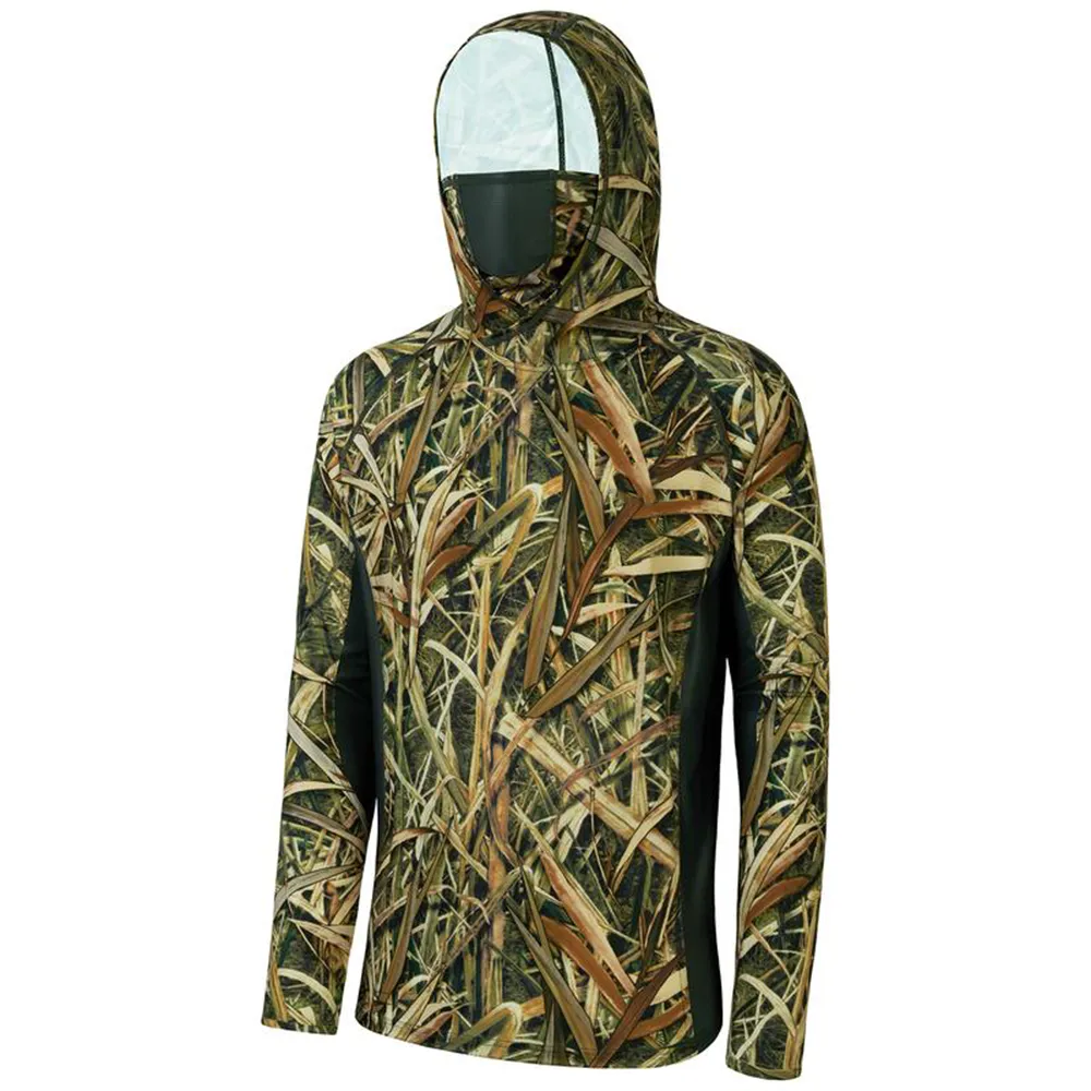 Men's UPF 50+ Camo Hoodie Shirt