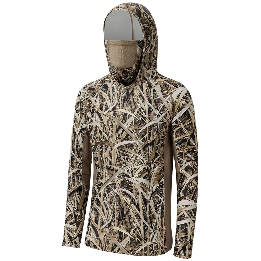 Men's UPF 50+ Camo Hoodie Shirt