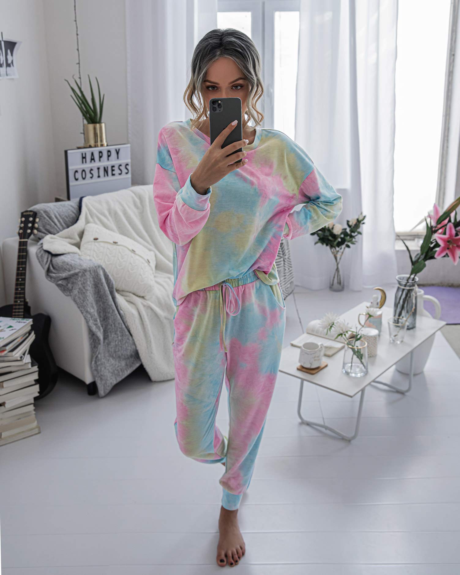 Women's Pajama Sets Casual 2 Piece Fall Matching Lounge Set