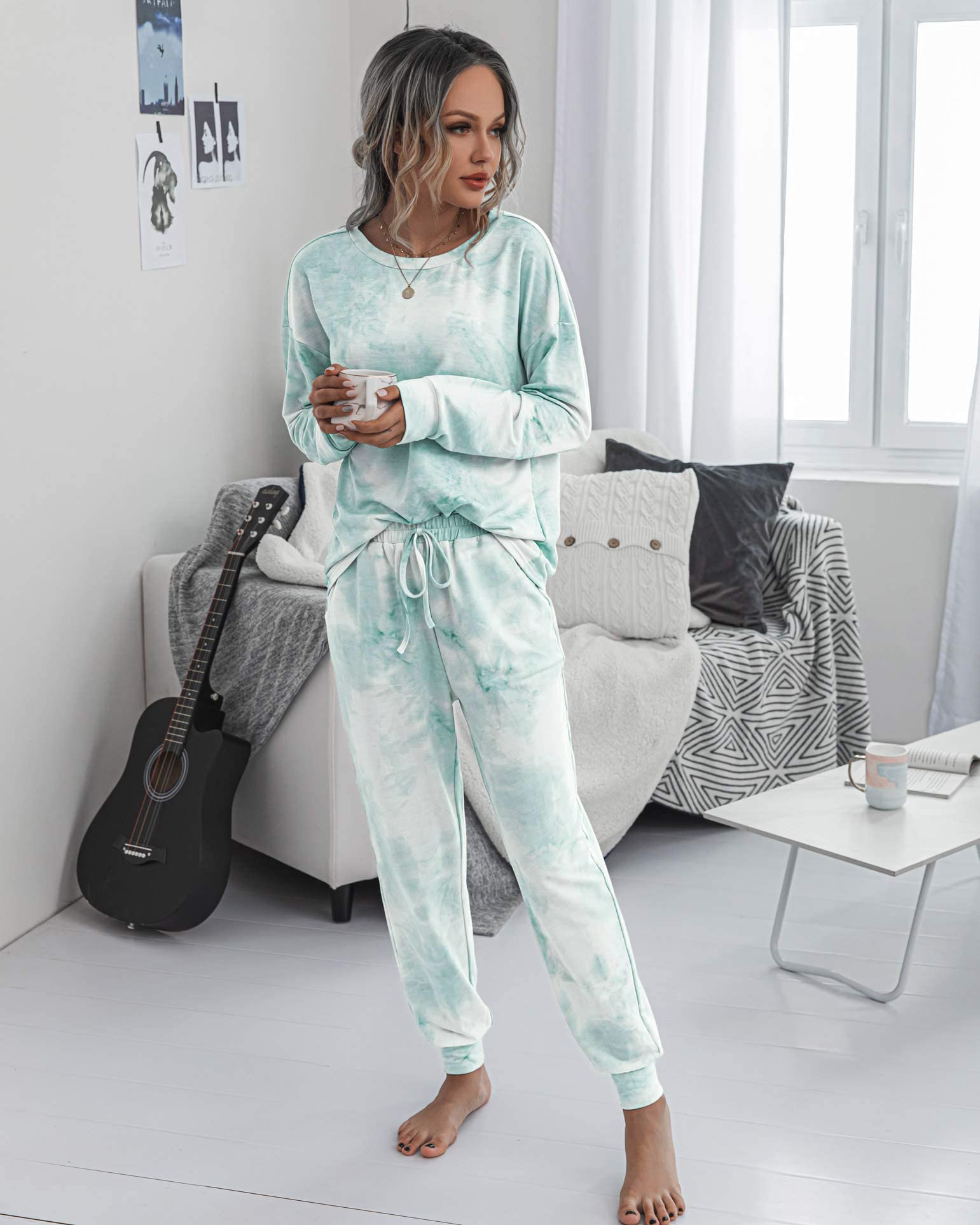 Women's Pajama Sets Casual 2 Piece Fall Matching Lounge Set