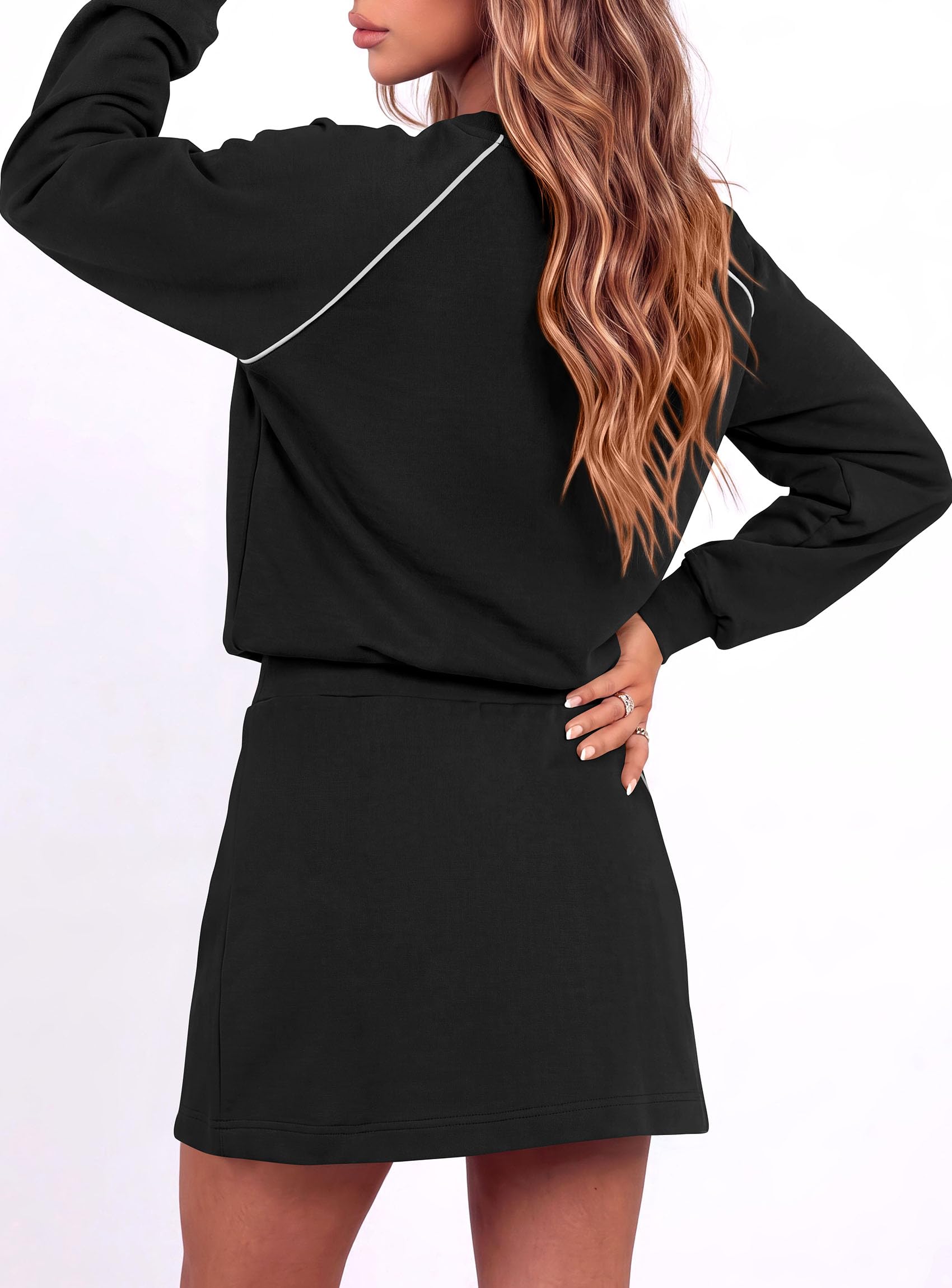 Women's Two Piece Airport Outfits Matching Skirt Sets