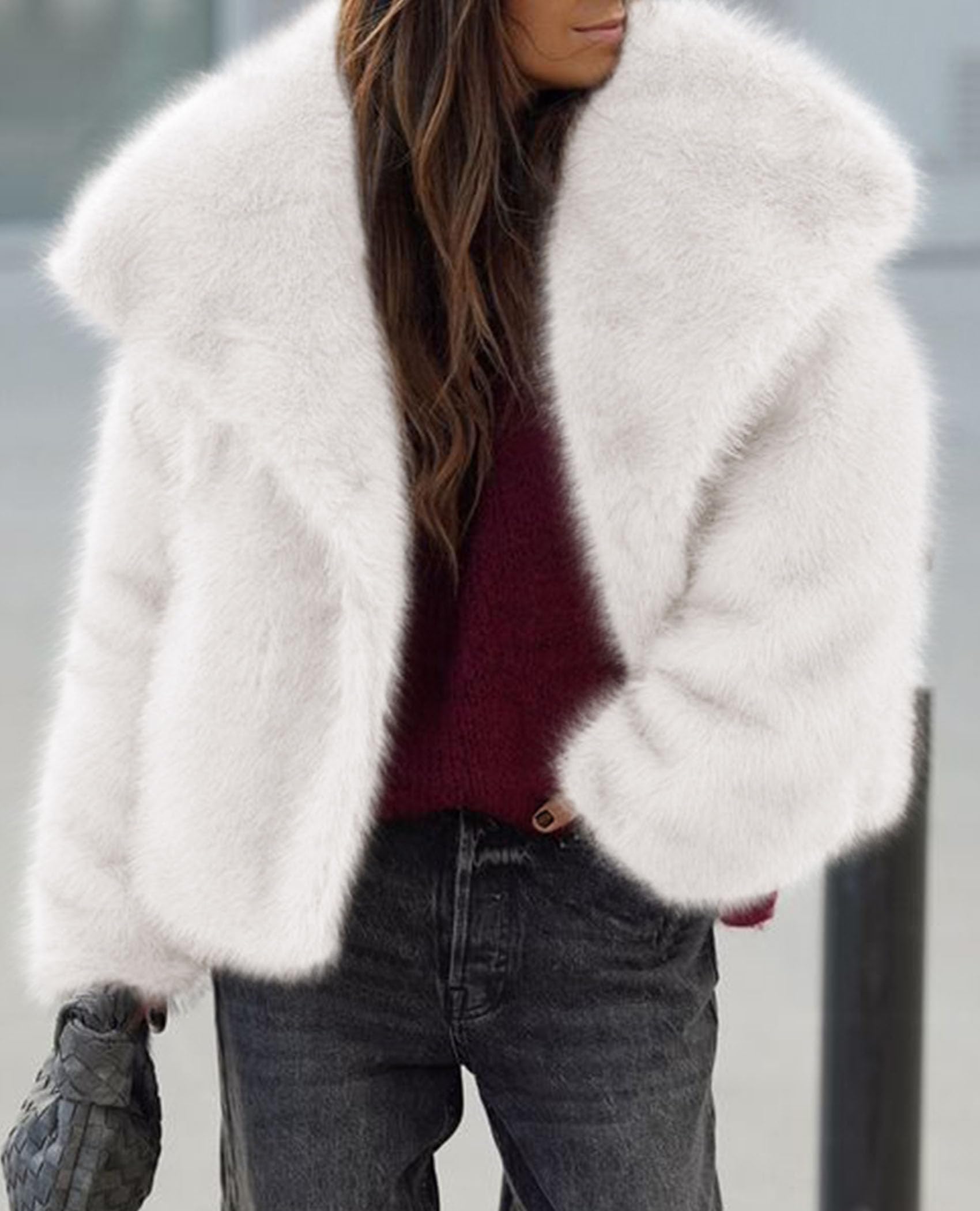 Womens Winter Coats Faux Fur Oversized Jackets