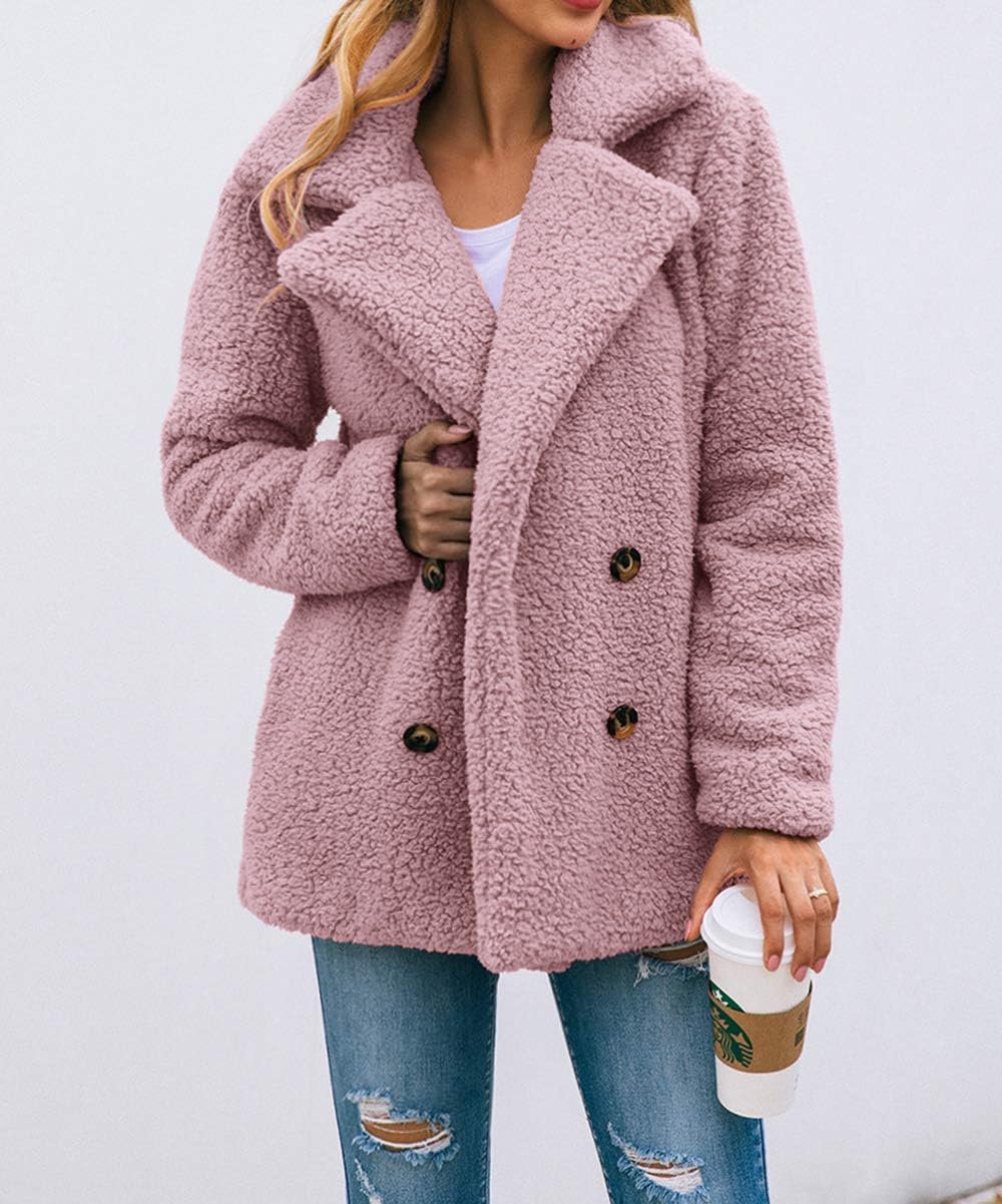 Oversized Sherpa Fleece Jacket Women's Winter Coats Outerwear