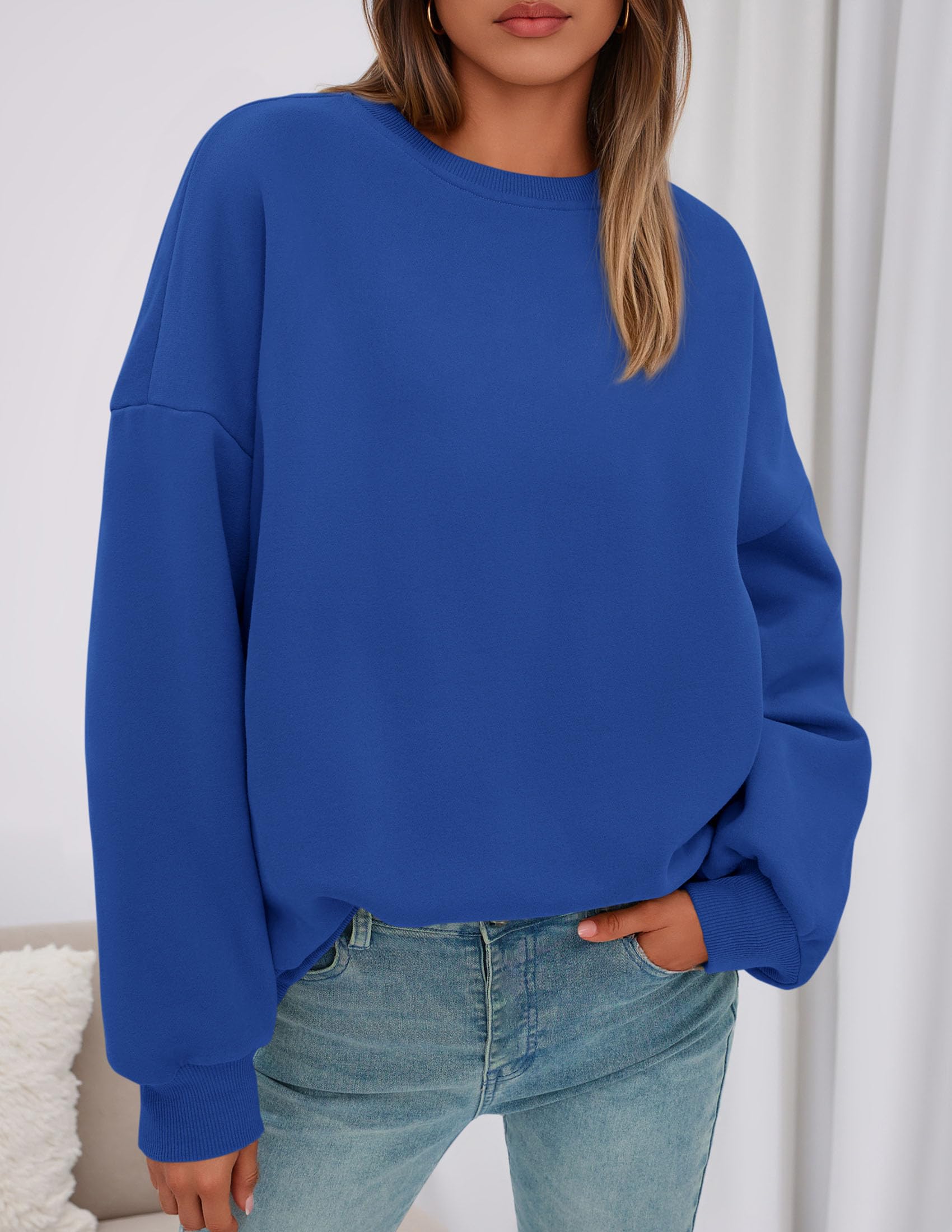Womens Oversized Crewneck Sweatshirt 2026 Fall Outfits