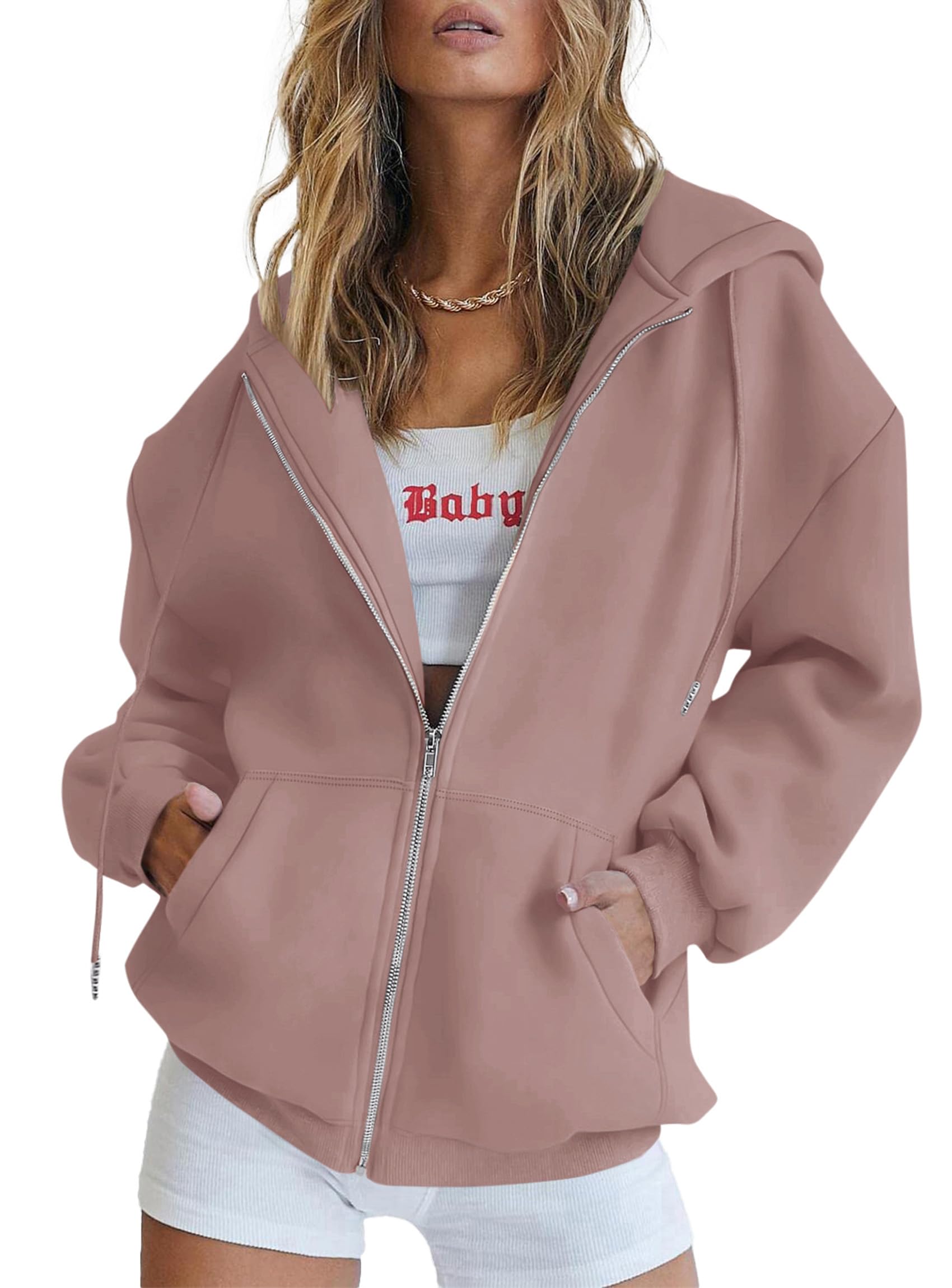 Women's Fall Zip Up Hoodies Sweatshirts